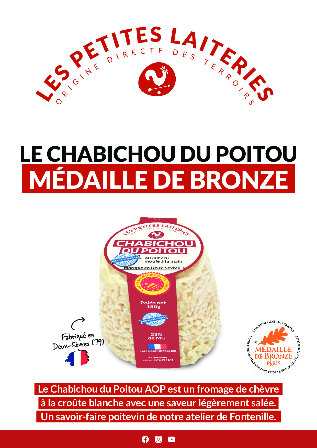 AFFICHE CHABICHOU DU POITOU AOP MEDAILLE DE BRONZE