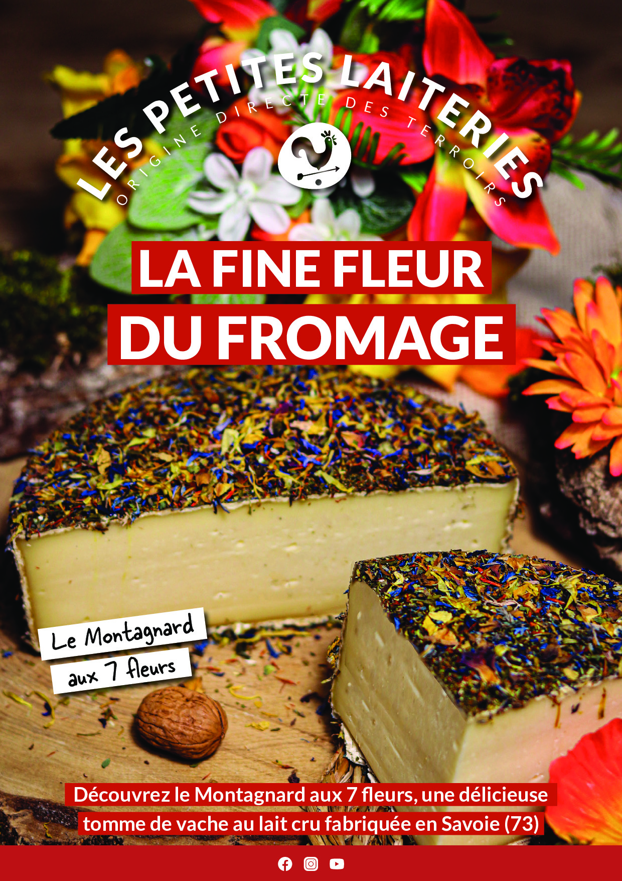 AFFICHE MONTAGNARD AUX 7 FLEURS
