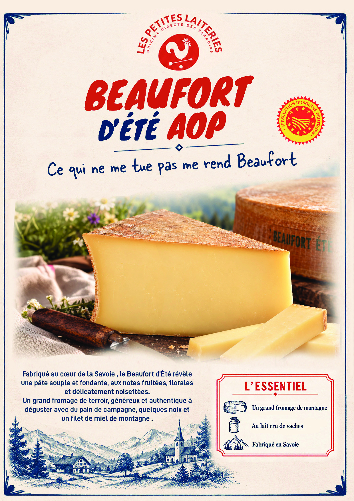 Affiche Beaufort d&rsquo;été AOP