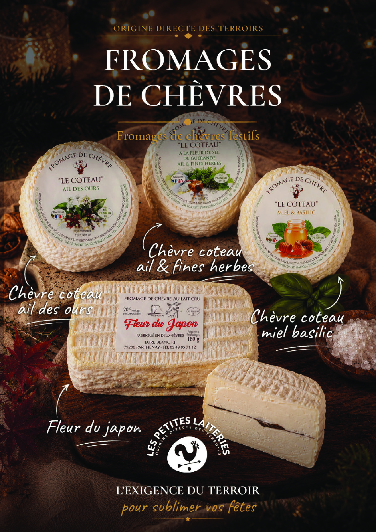 Affiche fromages de chèvre Noel 2026