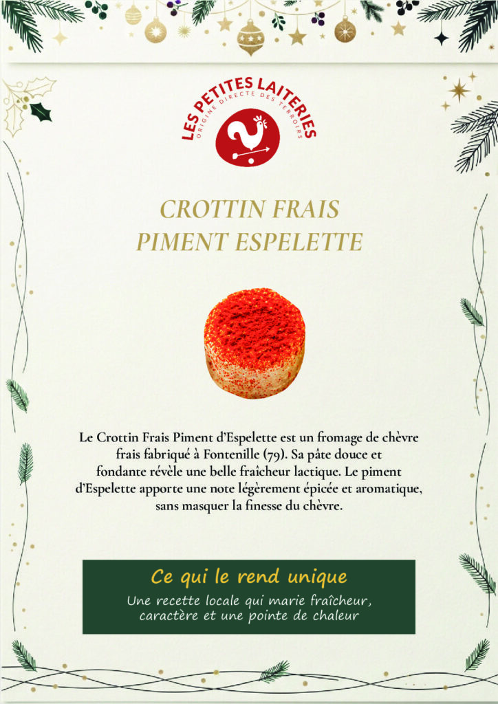 Crottin frais piment d&rsquo;espelette