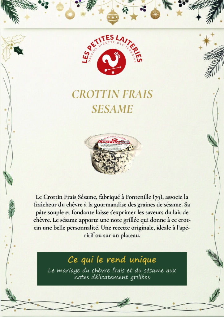 Crottin frais sésame ls