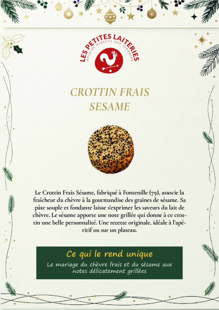Crottin frais sésame