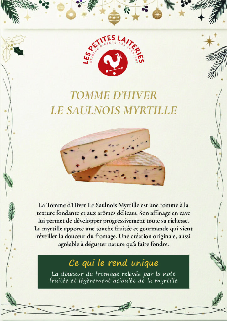 Le Saulnois tomme d&rsquo;hiver myrtille